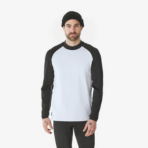 Men’s warm and breathable thermal ski base layer, BL 500 - Black and White