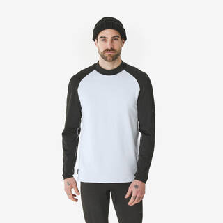 Men’s warm and breathable thermal ski base layer, BL 500 - Black and White
