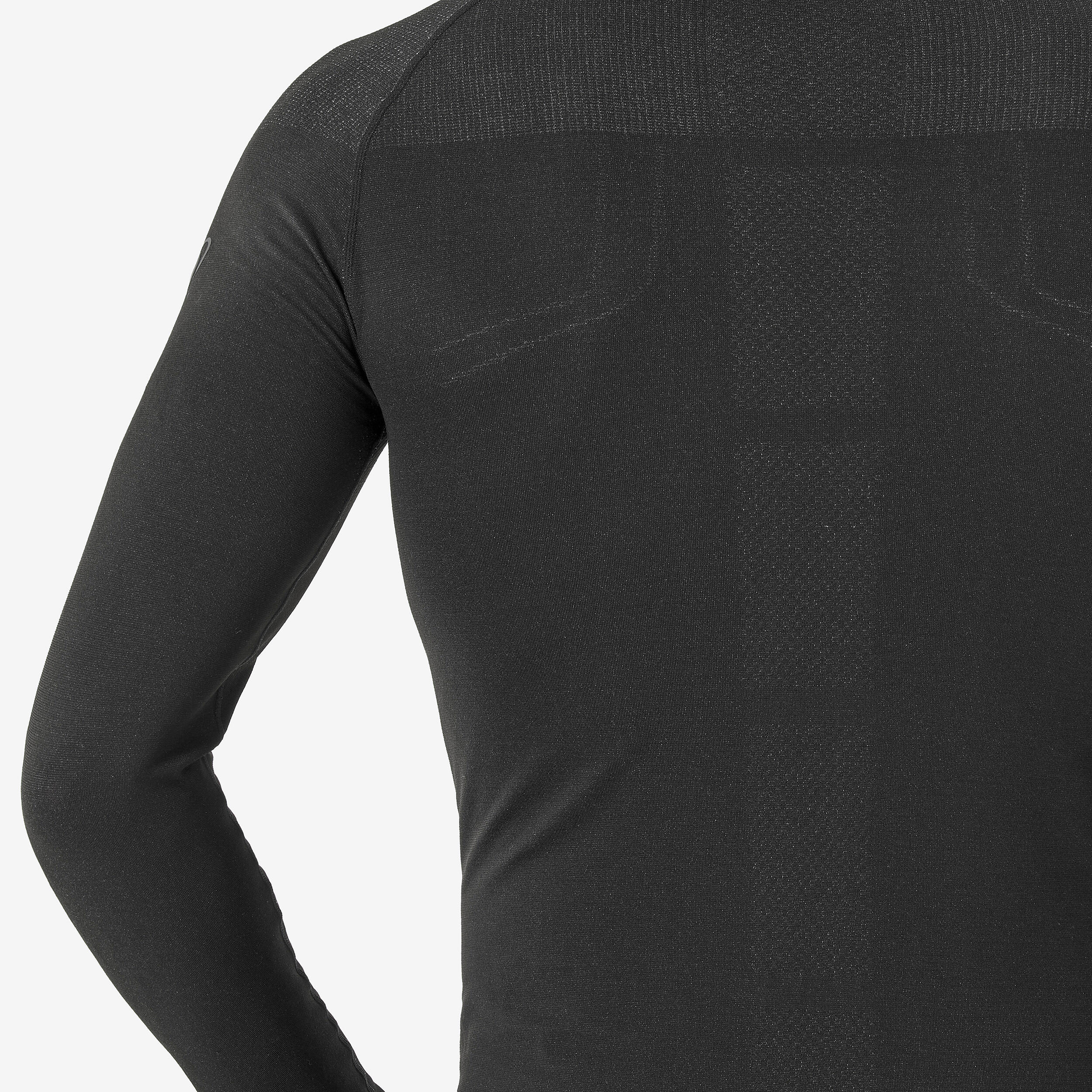 Maglia termica sci uomo 500 SEAMLESS nera 4/5