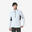 Sous-vêtement thermique homme, BL TOP 500 demi zip bleu clair et gris.