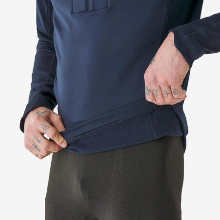 Термофутболка чоловіча 500 для лижного спорту темно-синя