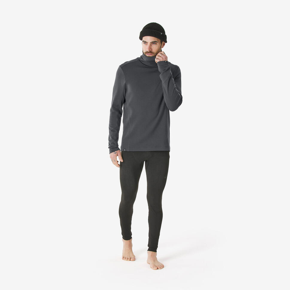 Koszulka termoaktywna narciarska męska Quecha BL 500 wool neck