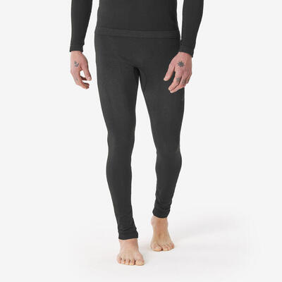 Pantaloni termici sci uomo 500 grigio scuro