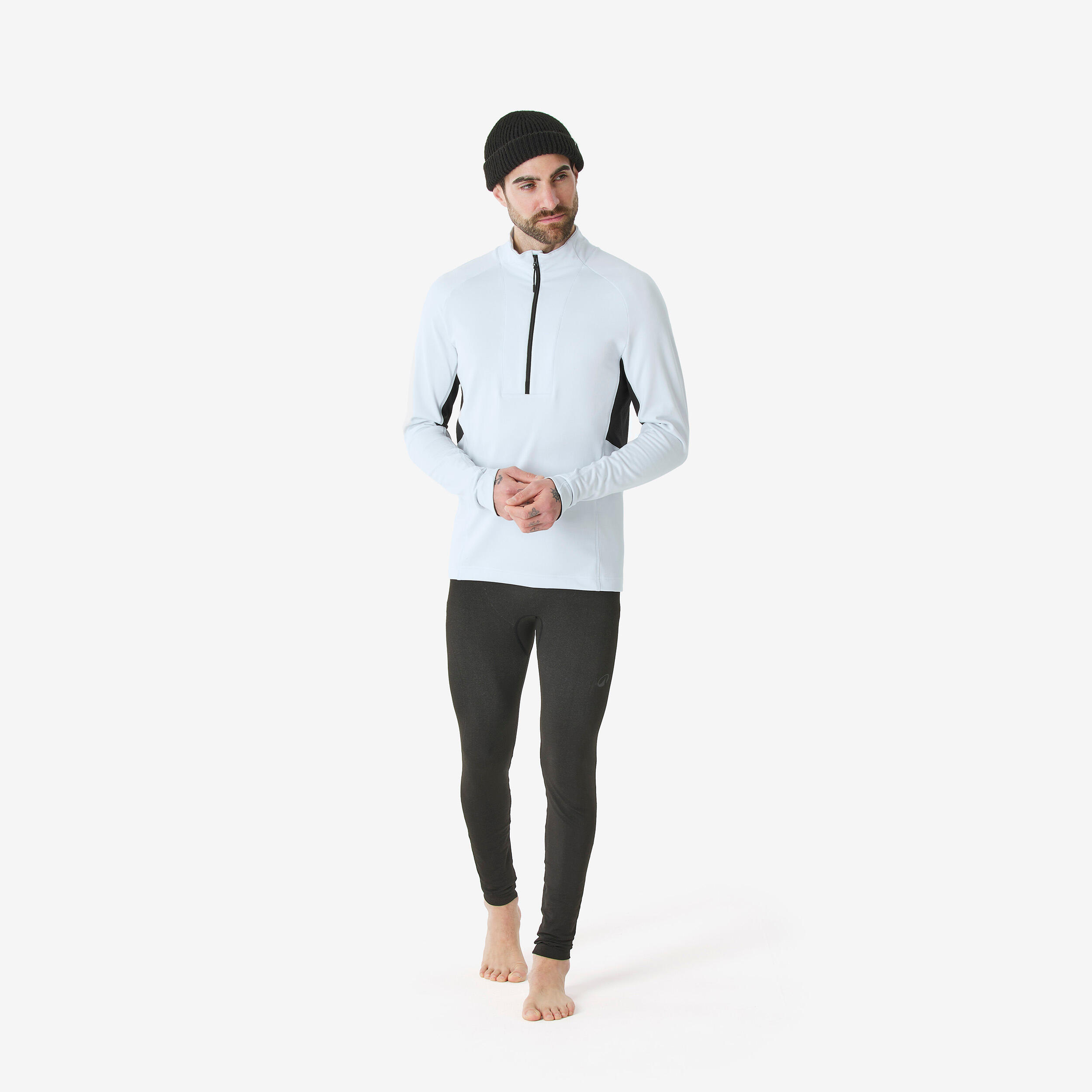 Men's Half-Zip Thermal Base Layer, BL 500 - WEDZE