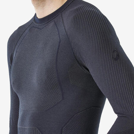 Термофутболка чоловіча 900 для лижного спорту темно-синя