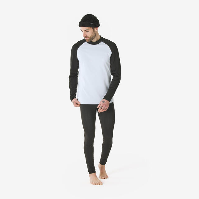 WEDZE Primera capa superior nieve hombre azul/negro - BL500 transpirable