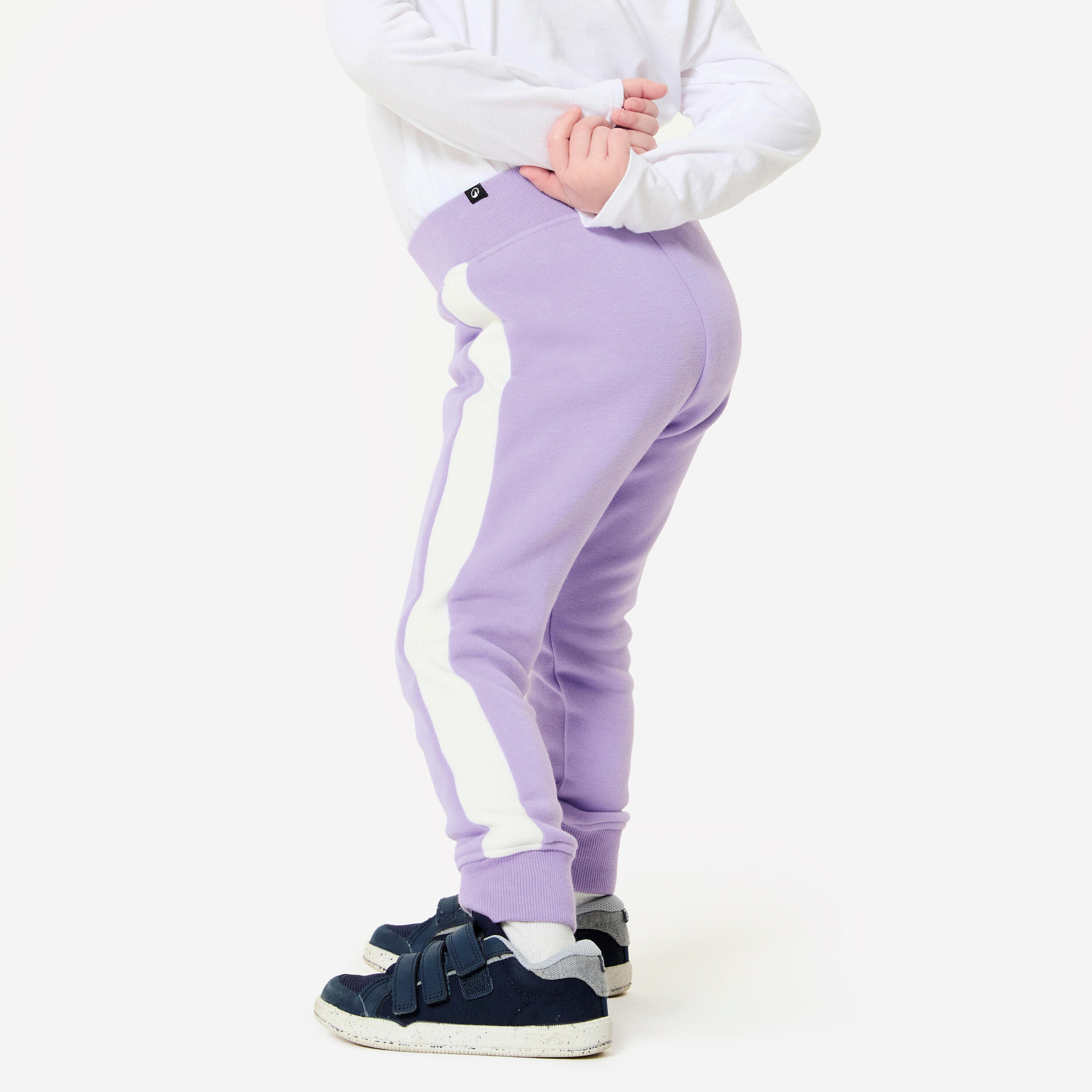 Pantalón Jogger Bebé Violeta-Blanco Cálido 4/7