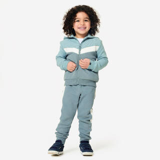 Baby Warm Jogging Bottoms - Grey/White