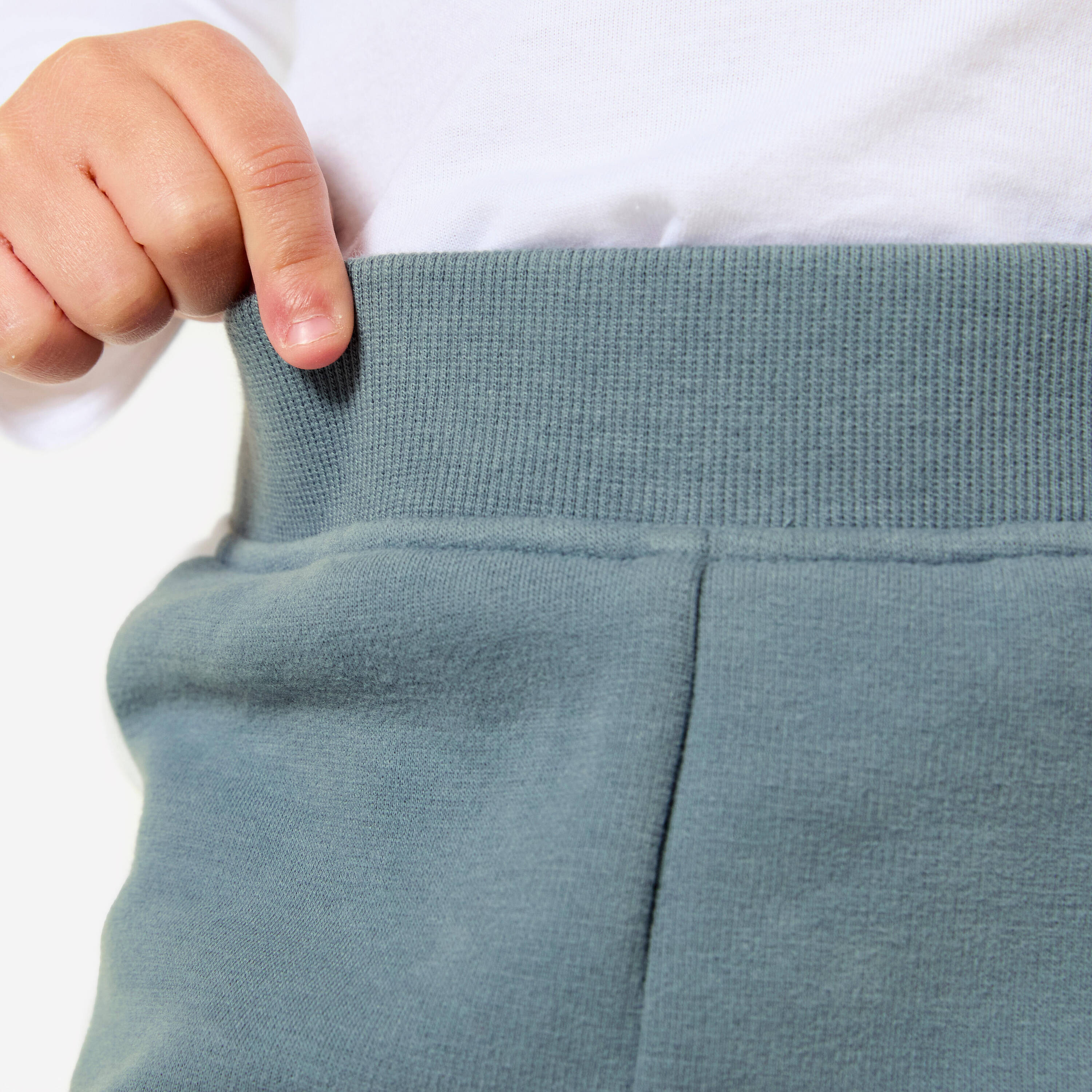 Baby Warm Jogging Bottoms - Grey/White -  4