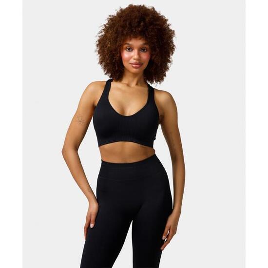 Biustonosz bezszwowy Carpatree Elite czarny