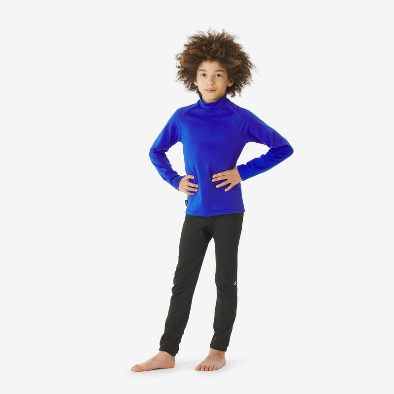 Sous-vêtement thermique de ski enfant, BL 500 bleu
