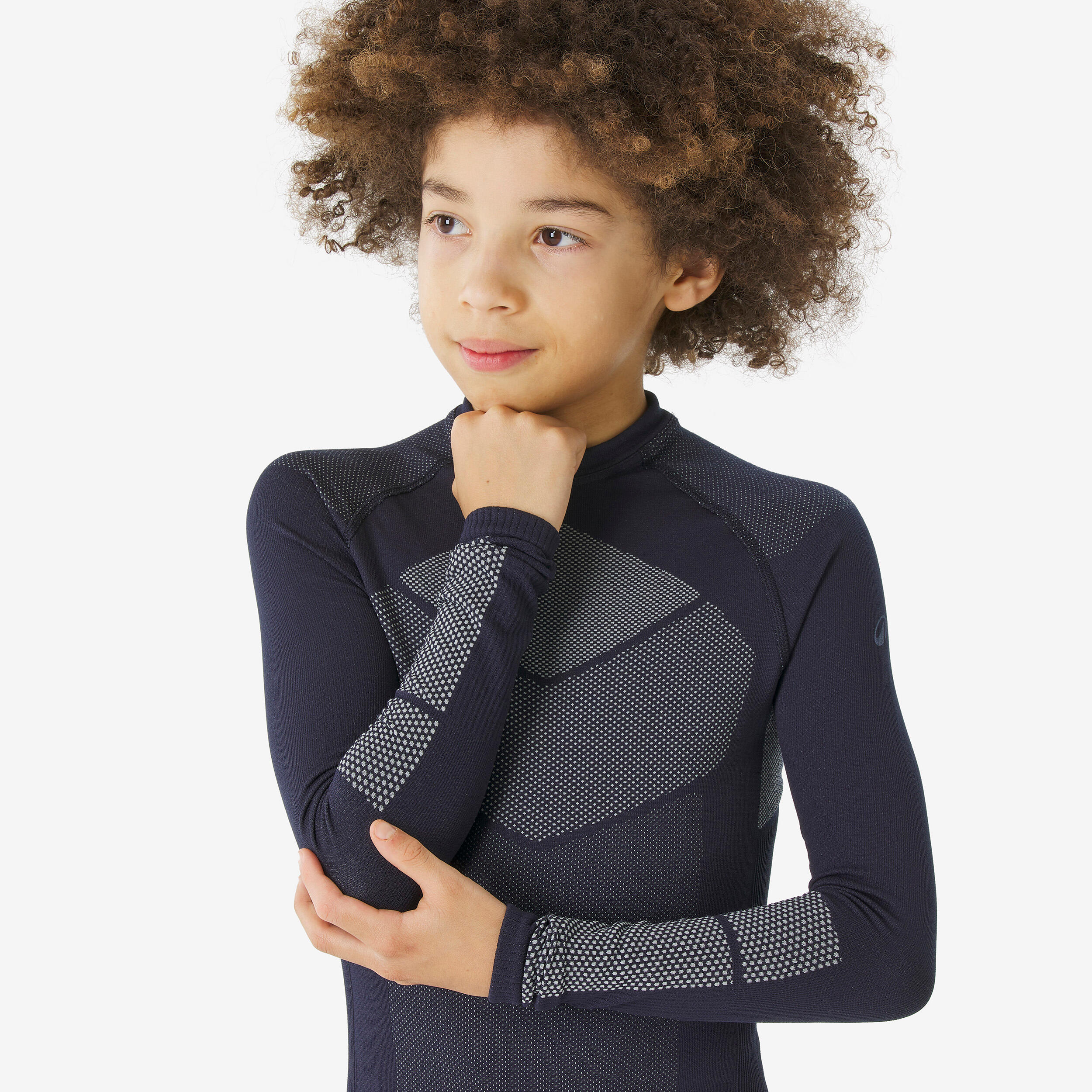 Kids’ Seamless Thermal Base Layer Top, BL 900 Age 5-15 - QUECHUA