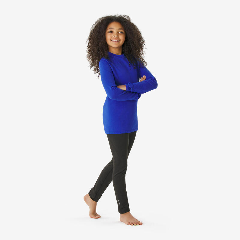 Sous-vêtement thermique de ski enfant, BL 500 bleu