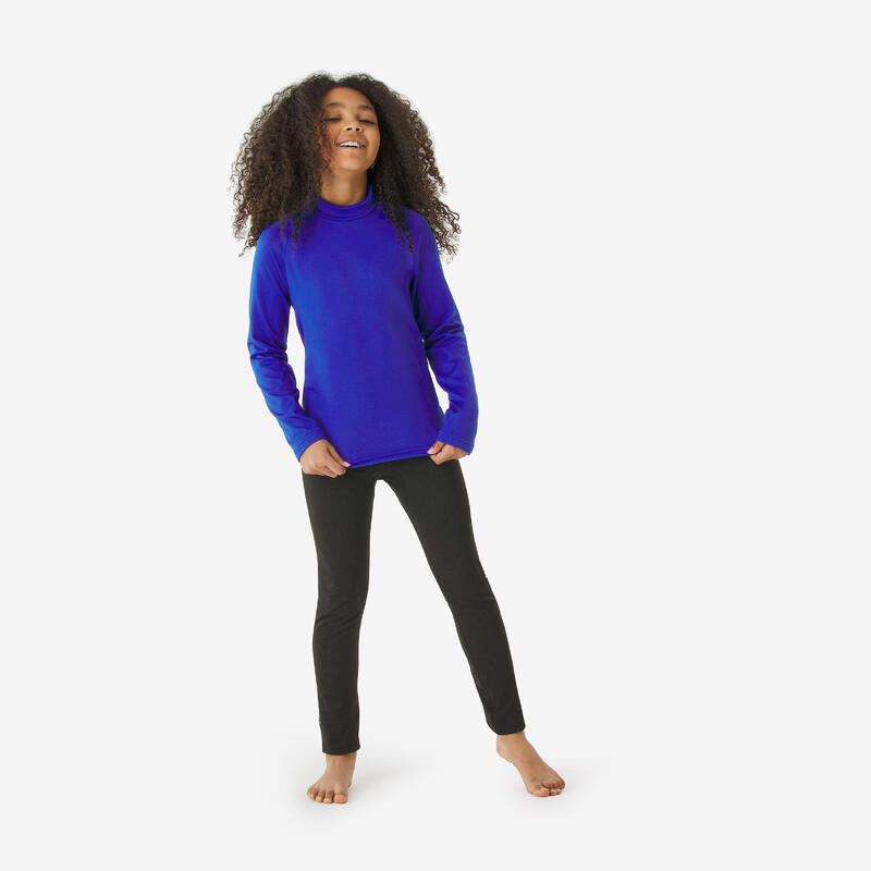 Sous-vêtement thermique de ski enfant, BL 500 bleu