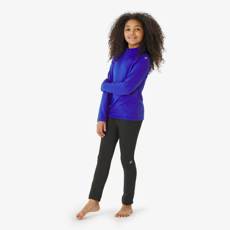 Sous-vêtement thermique de ski enfant, BL 500 bleu