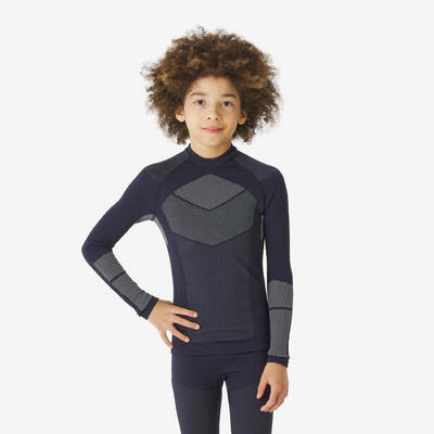 Maglia termica sci bambino 900 SEAMLESS blu