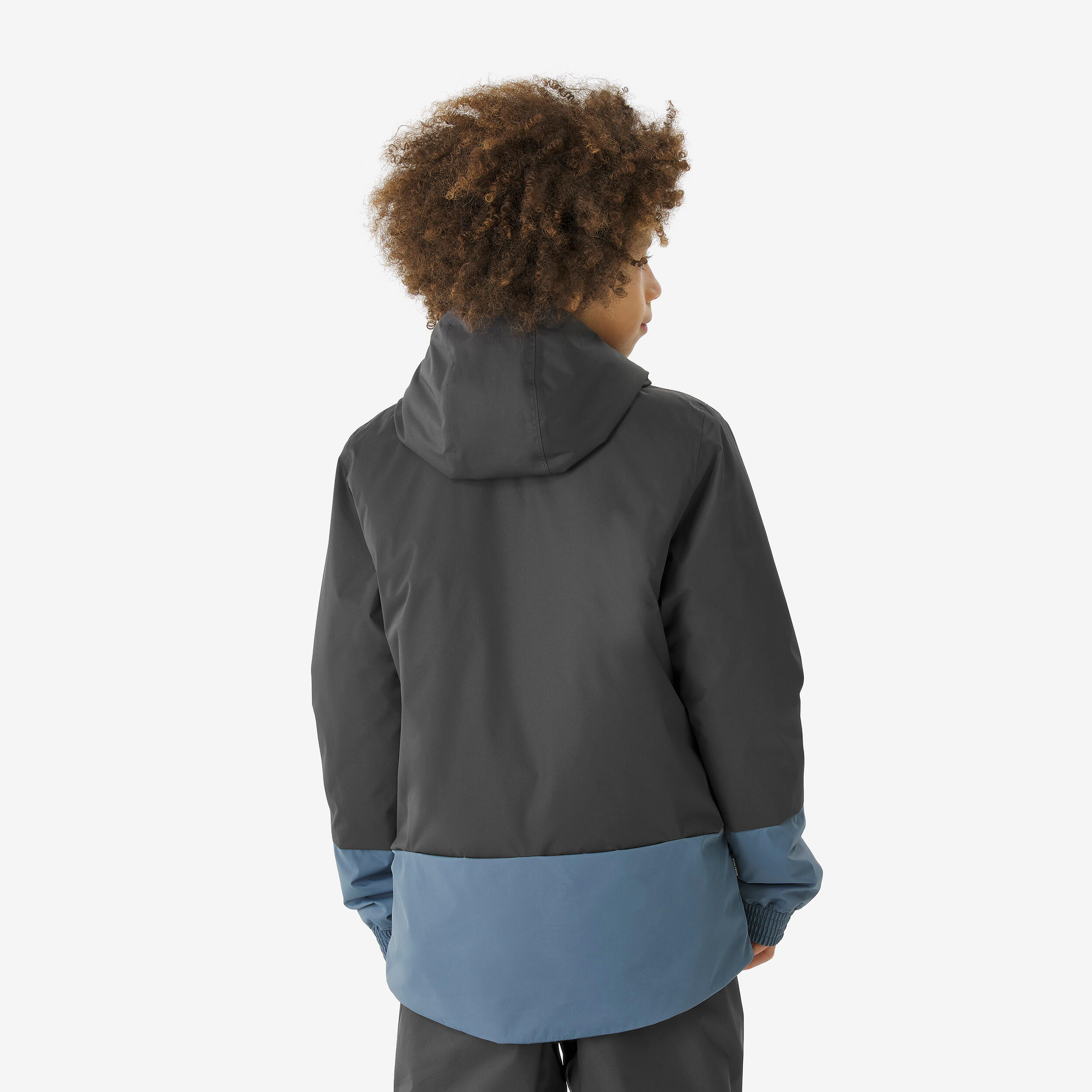 Giacca sci bambino 100 blu e grigio 3/9