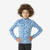 Tee shirt ski de fond enfant manches longues enfant, XC S TS 100 camo bleu