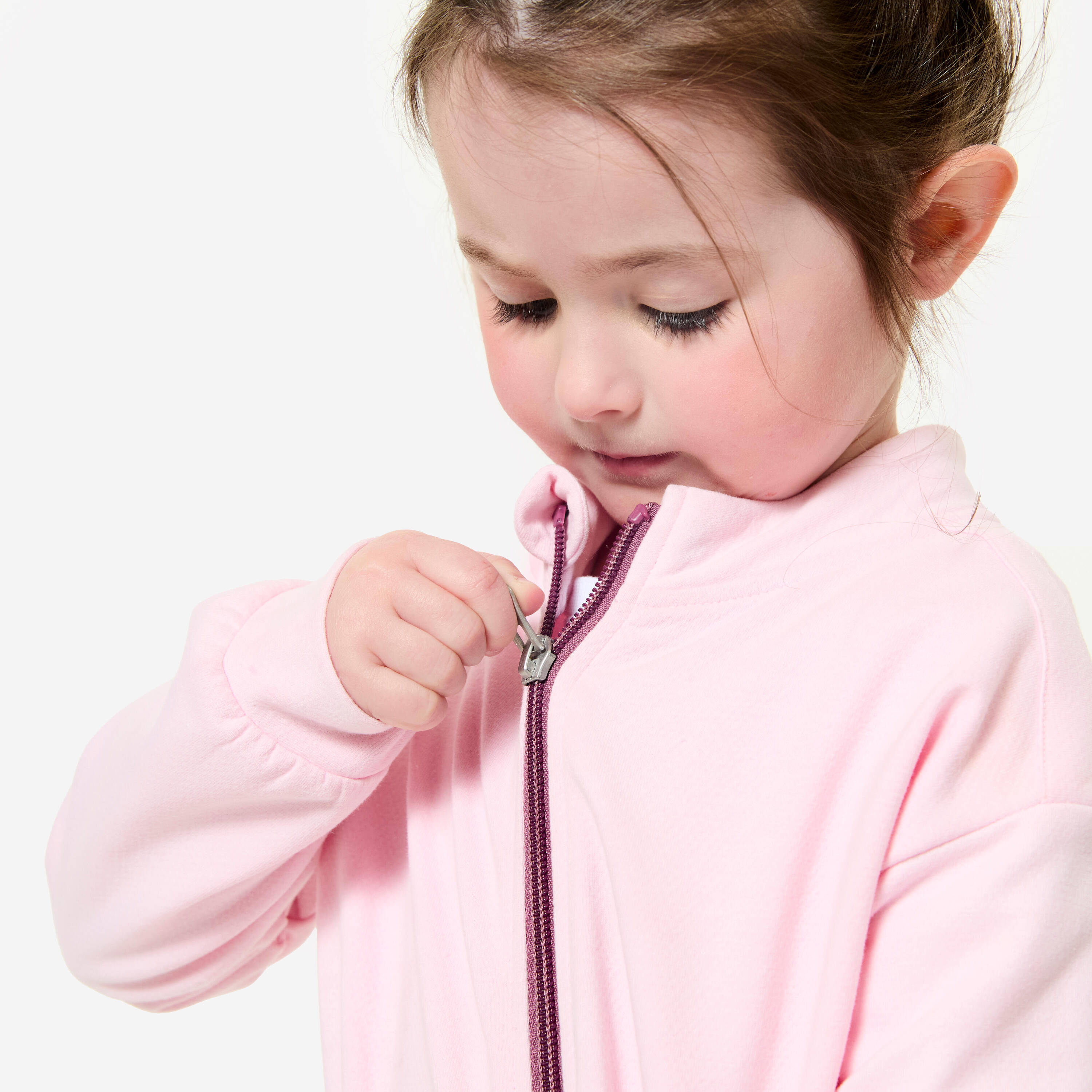 Kids' Warm and Comfortable Tracksuit - Pink/Purple -  3