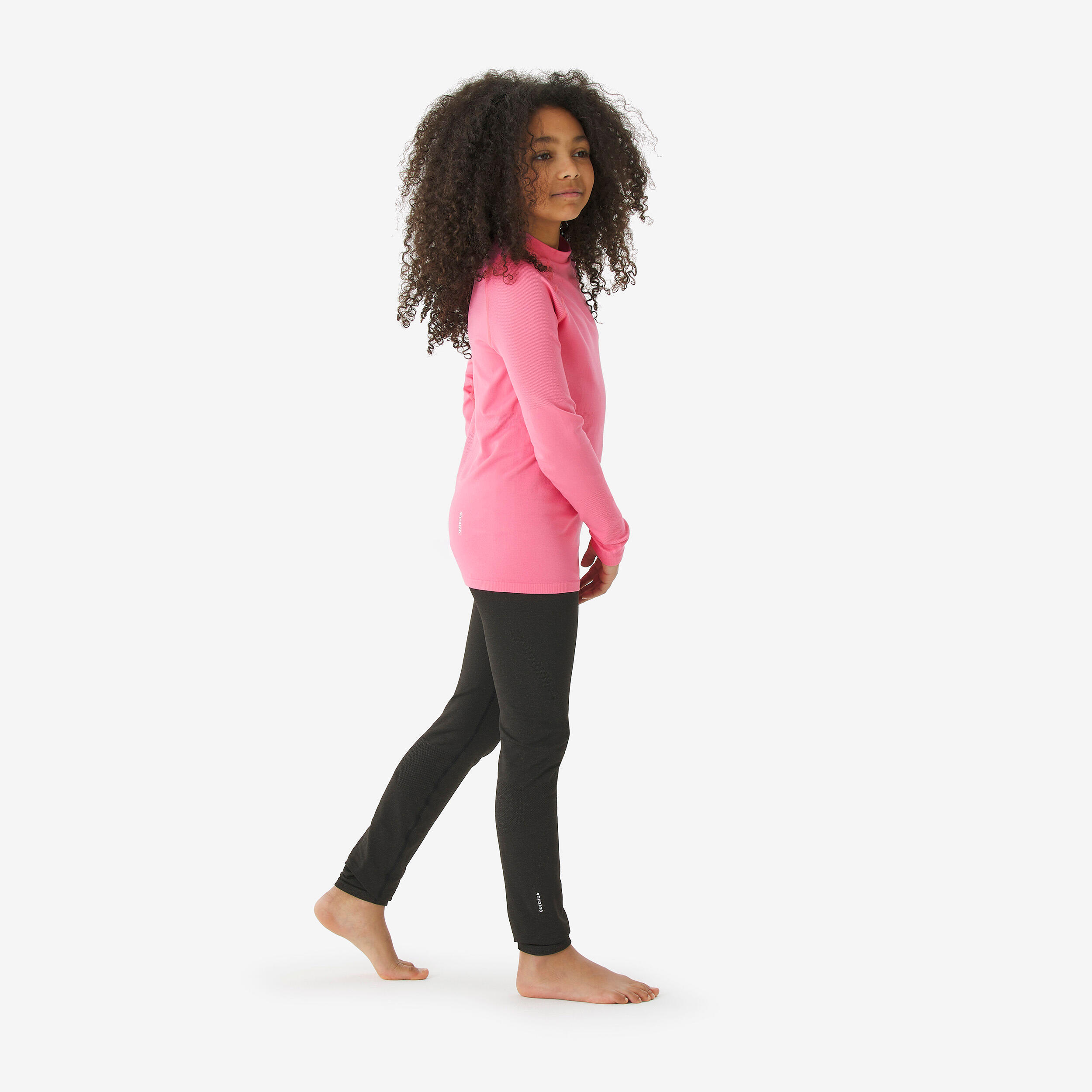 Camisola Térmica de Ski Criança - BL500 seamless Rosa  5/11