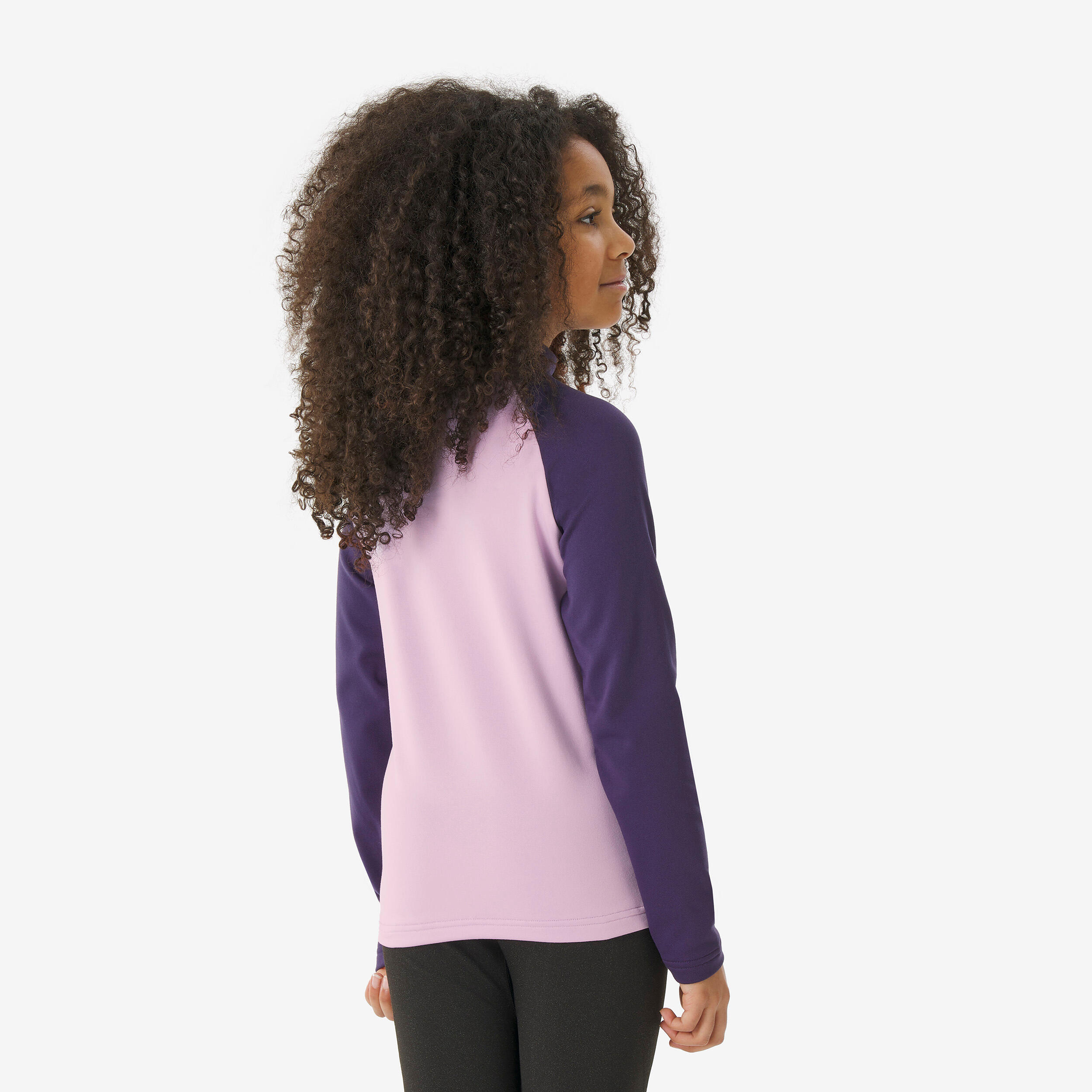 Maglia termica sci bambina 500 viola 8/10