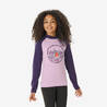 Kids’ thermal ski base layer, BL 500 - Purple Pattern