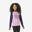 Sous-vêtement thermique de ski enfant, BL 500 violet motif