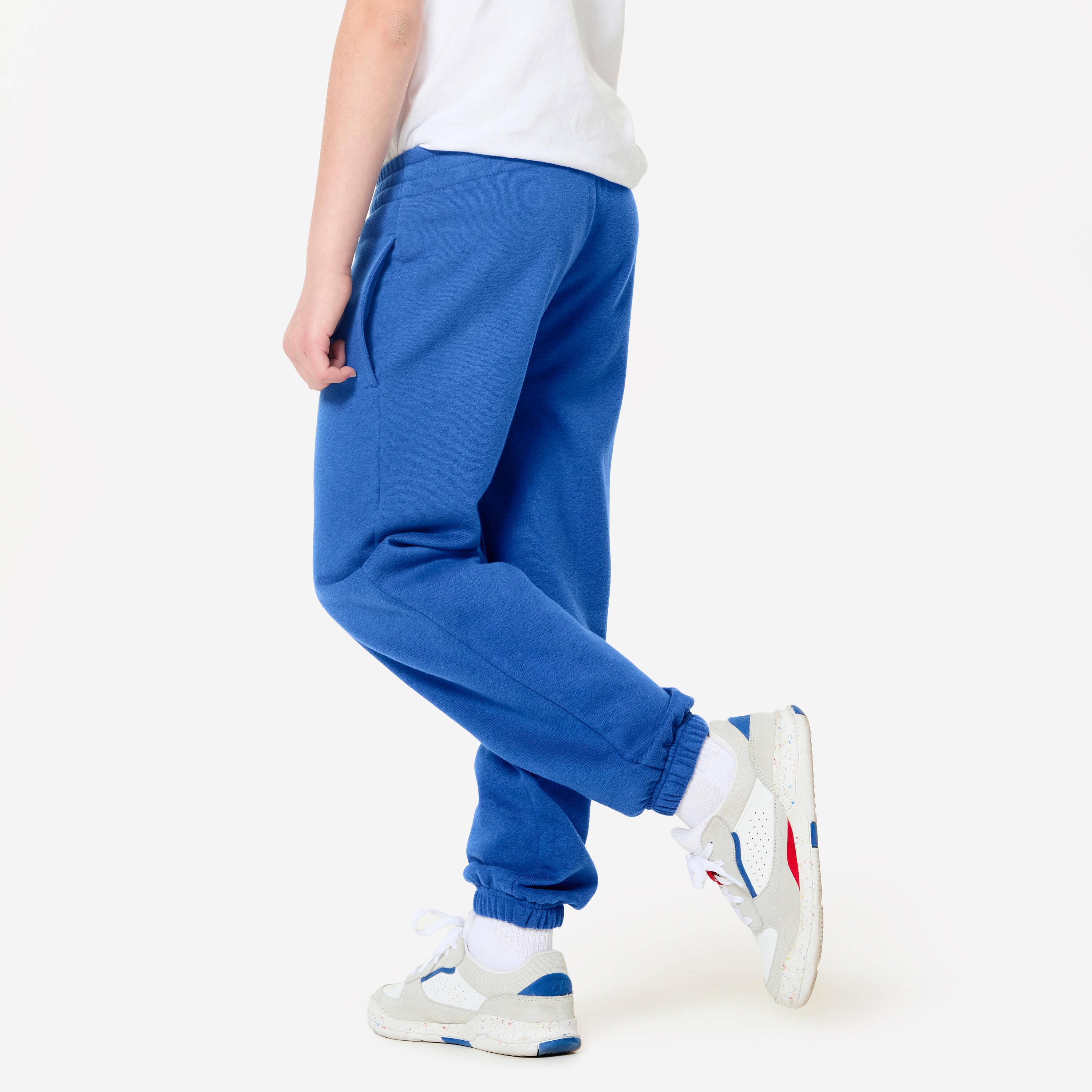 Kids' Unisex Warm Multisports Tracksuit Bottoms - Blue -  4