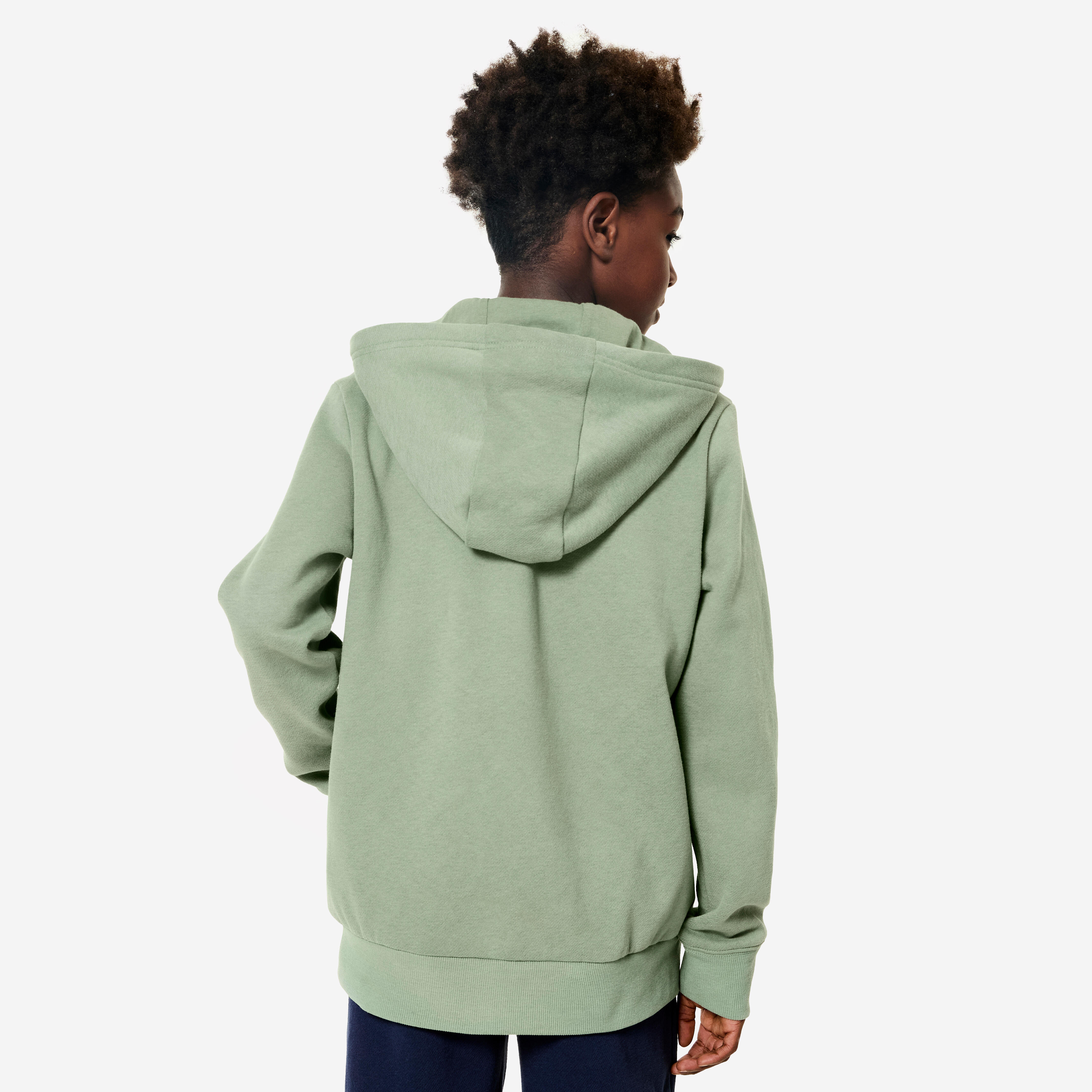 Kids' Zip-Up Sweatshirt - Khaki Green