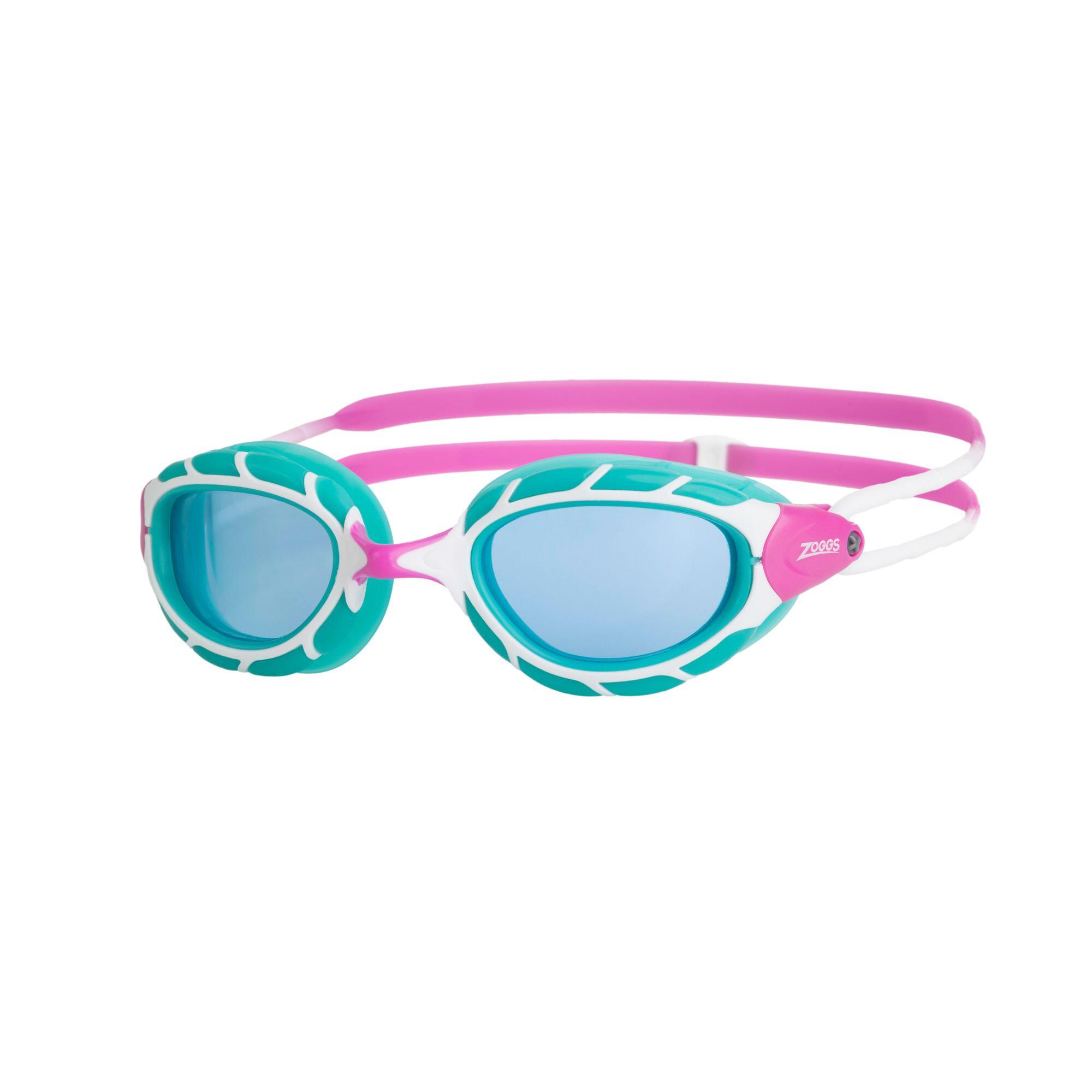 ZOGGS Swimming Junior Goggles Predator Pink Turquoise Zoggs