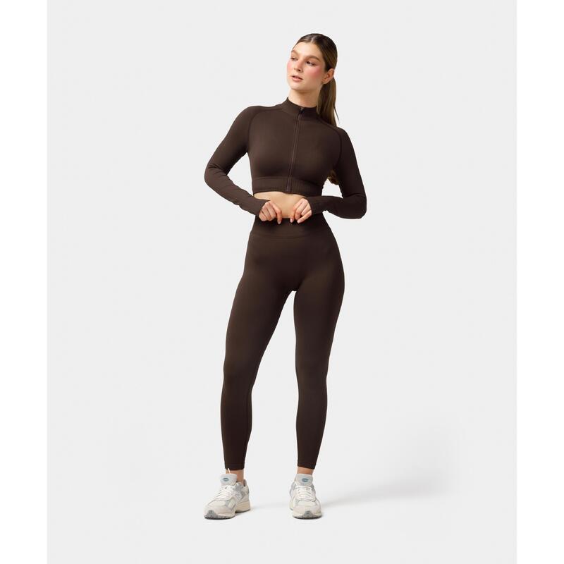 Longsleeve rozpinany Carpatree Elite brązowy