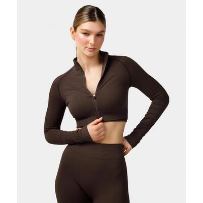 Longsleeve rozpinany Carpatree Elite brązowy