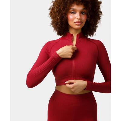 Longsleeve rozpinany Carpatree Elite czerwony