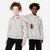 Sweat zippé enfant, gris