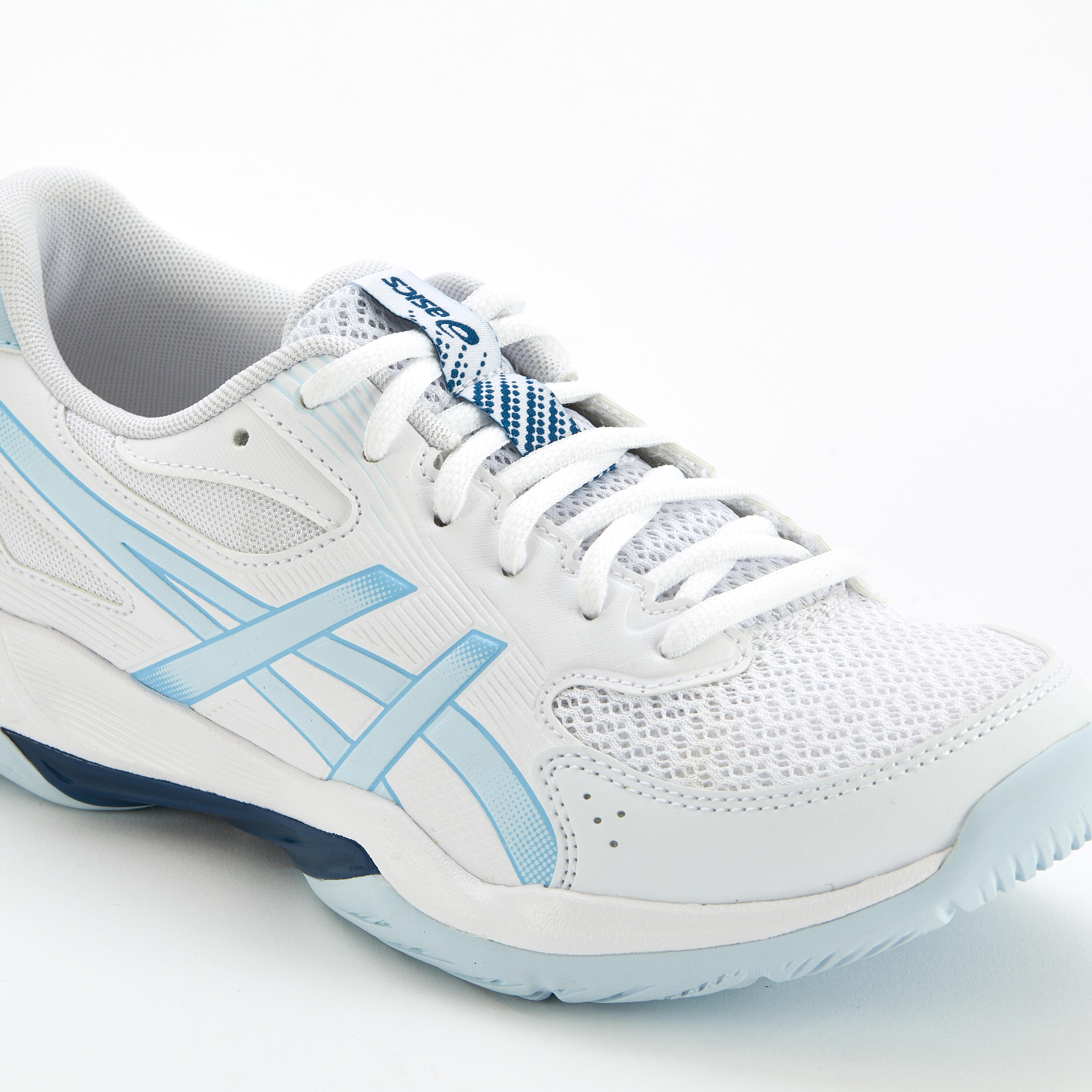 Chaussures pour Sport d'intérieur Femme, Gel Rocket 12 bleu blanc 3/5