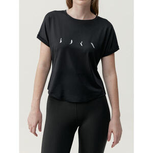 Camiseta fitness de mujer Born Living Yoga Azami Negra
