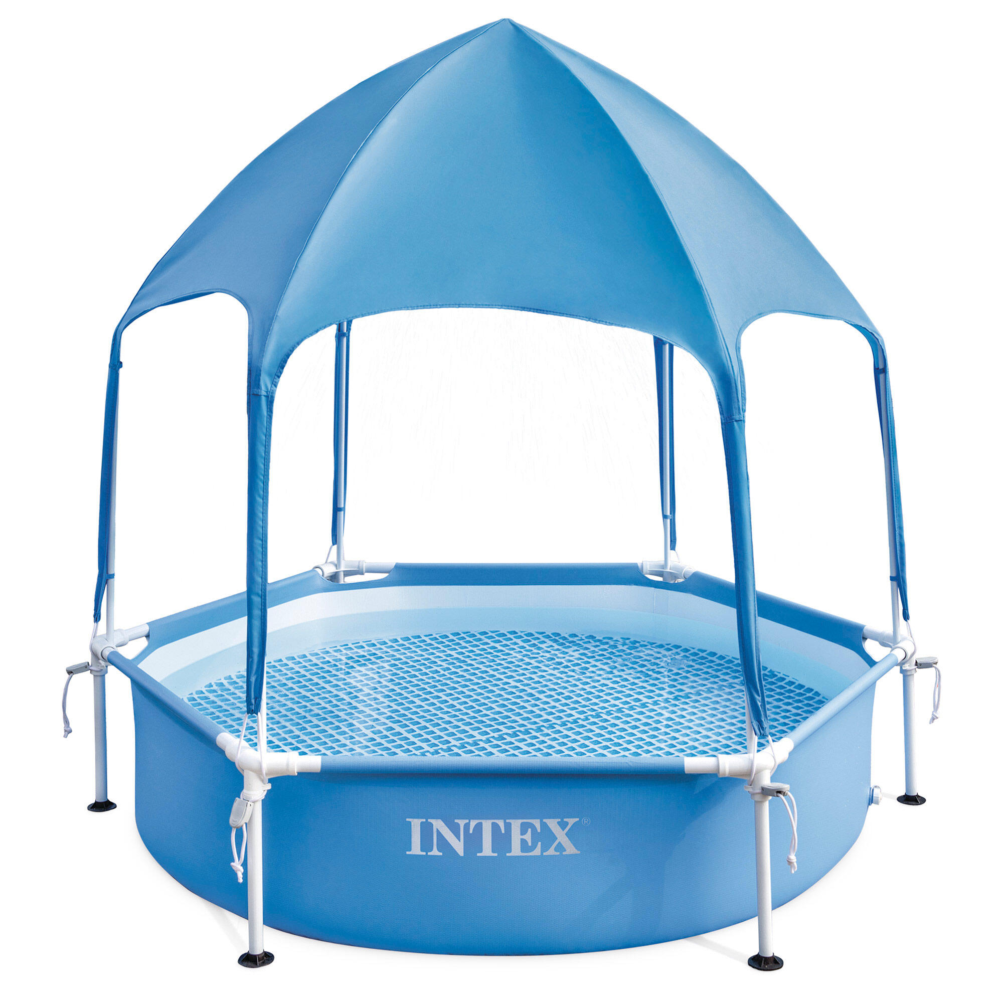 INTEX CD- Pisicnas desmontable hexagonal toldo desmontable Canopy Metal Frame INTEX