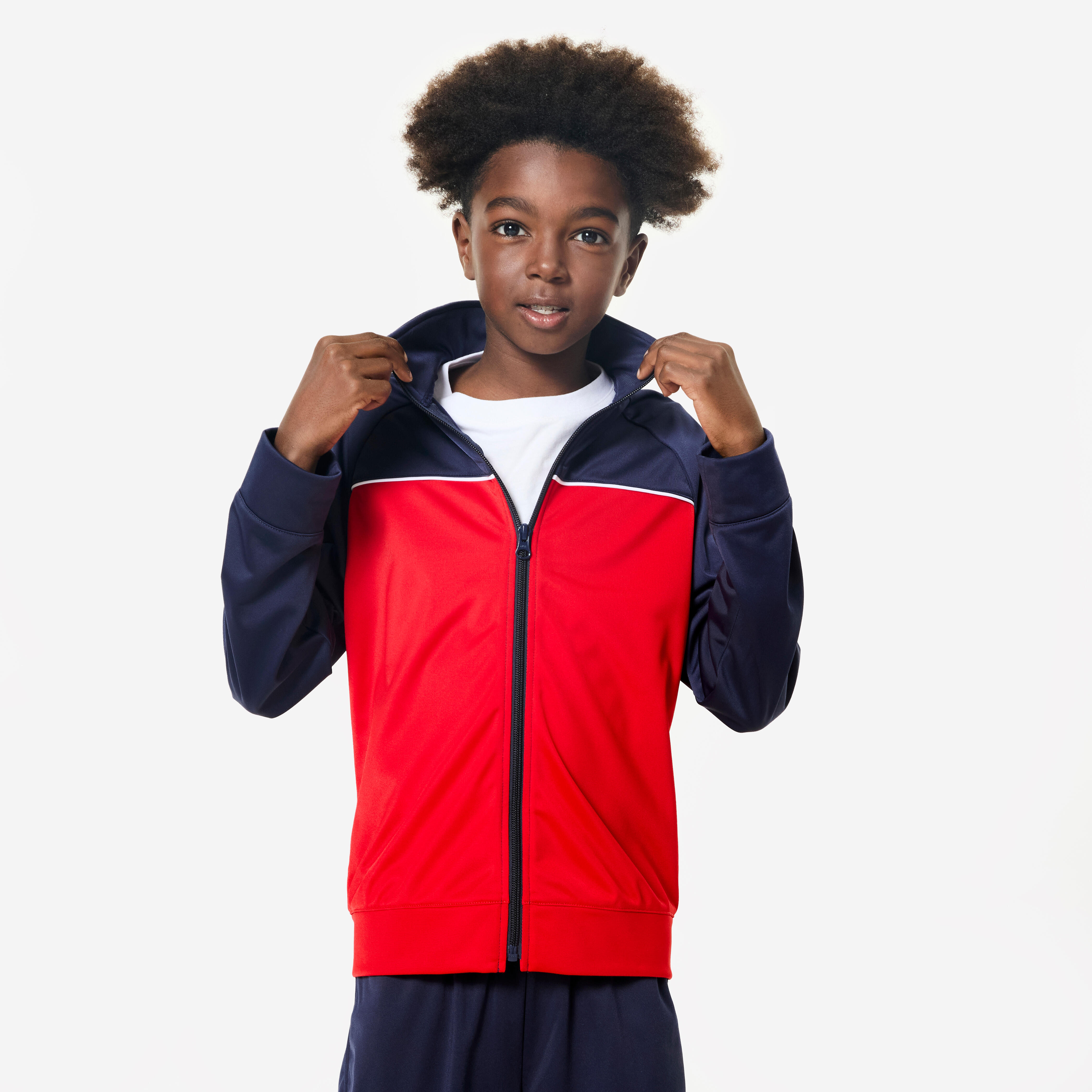 Kids' Two-Tone Tracksuit - Red/Blue