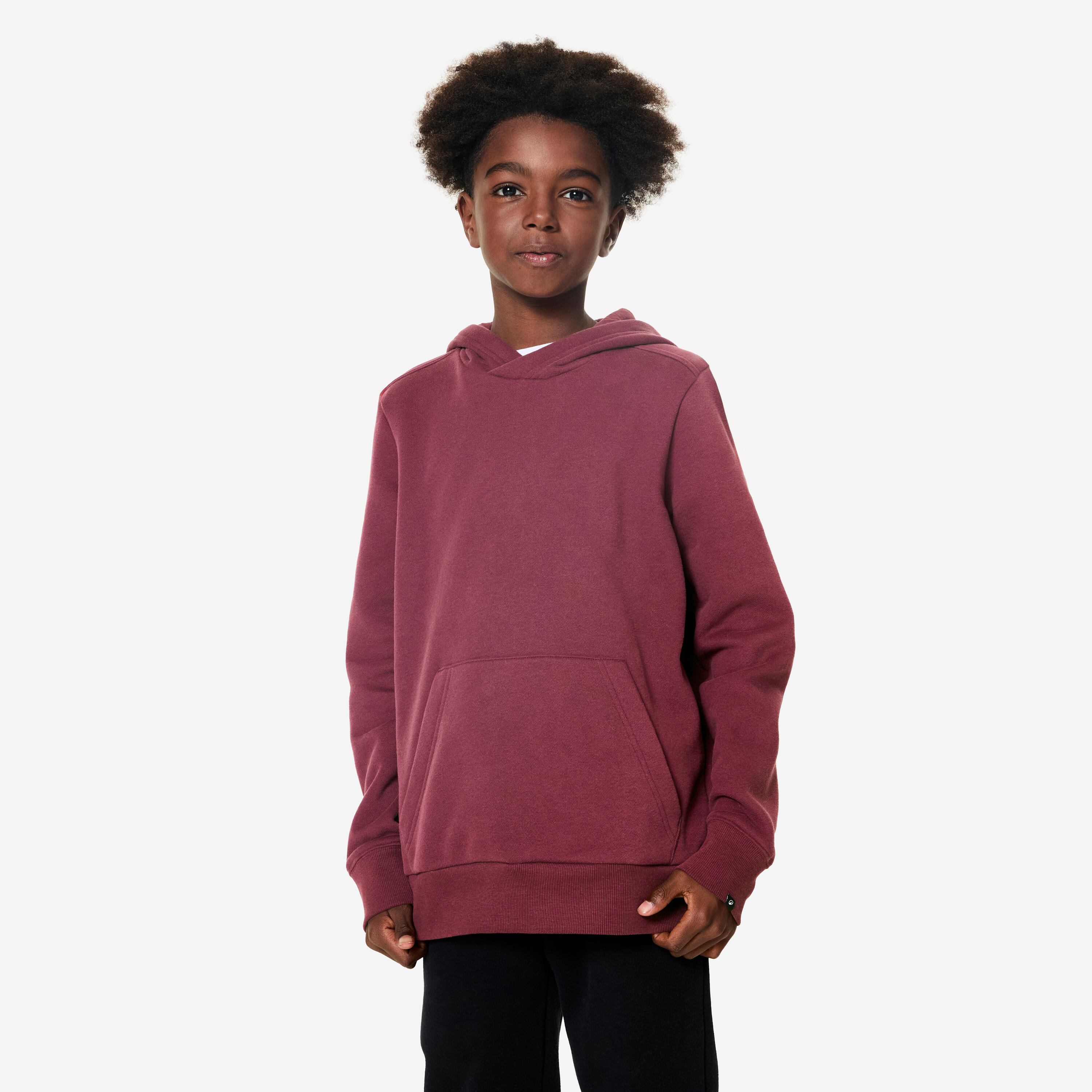 Felpa bambino ginnastica con cappuccio pesante lilla 8/8