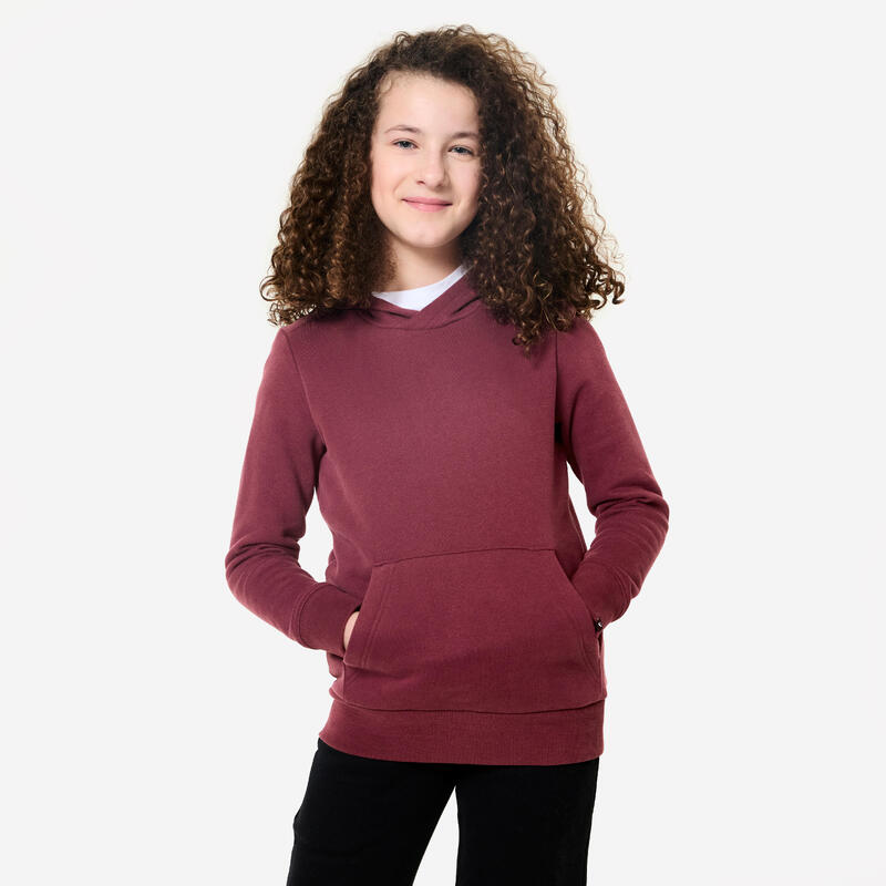 Hanorac din bumbac cu glugă Educație fizică Mov Copii