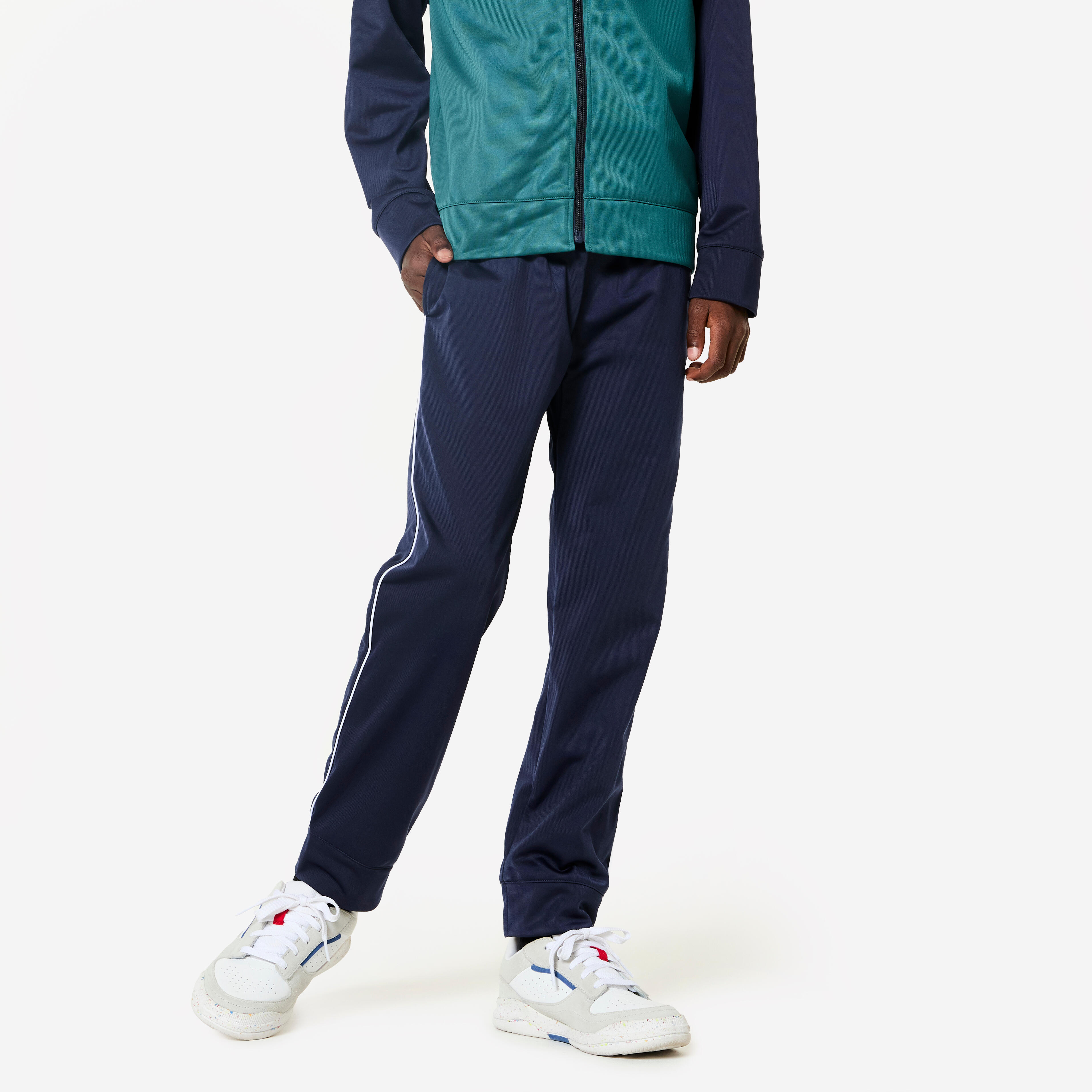 Kids' Two-Tone Tracksuit - Green/Blue