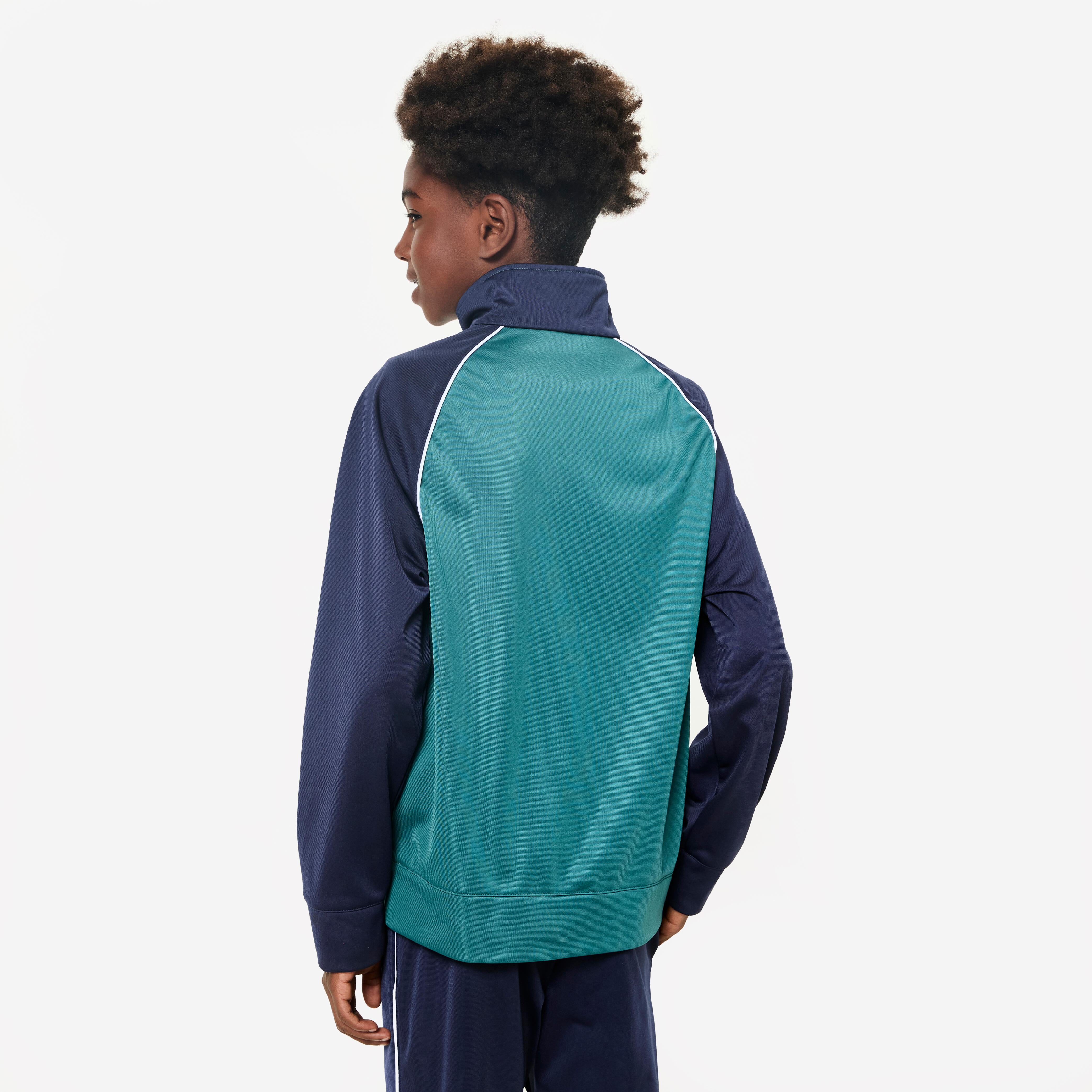 Kids' Two-Tone Tracksuit - Green/Blue