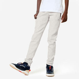 Pantalón Jogger Niños Gris Claro Algodón Transpirable
