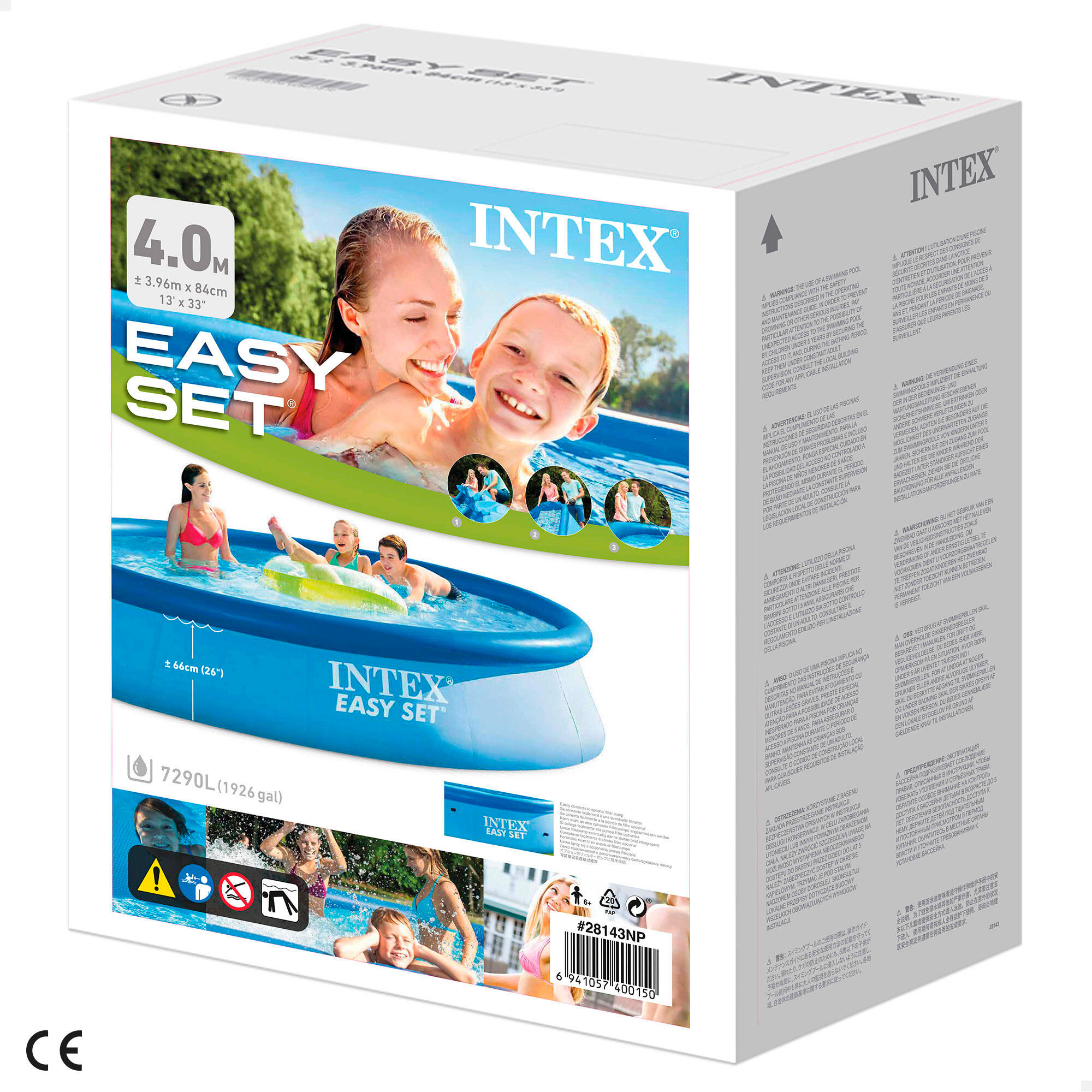 Piscina Inflable INTEX Easy Set 396 x 84 cm 7290 Litres - CD 3/4