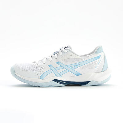 Chaussures pour sport d'intérieur femme. gel rocket 12 bleu blanc