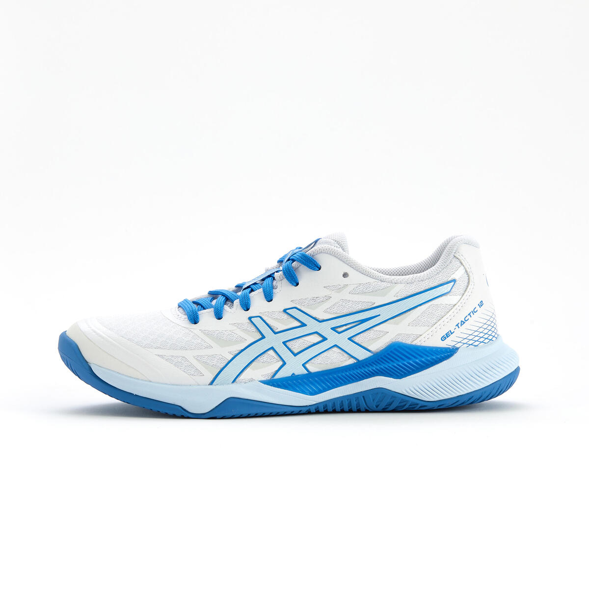 Chaussure indoor femme, Gel-Tactic 12 Blanc bleu