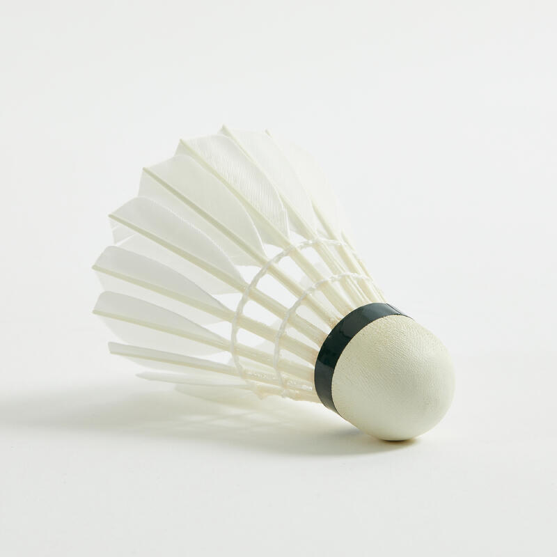 Volant plume de badminton, AS 20 X 12 vitesse 77