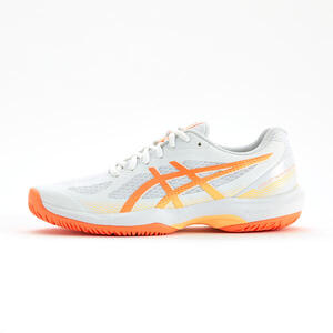 Zapatillas para deportes de interior Mujer, Gel Court Hunter 4 Blanco naranja
