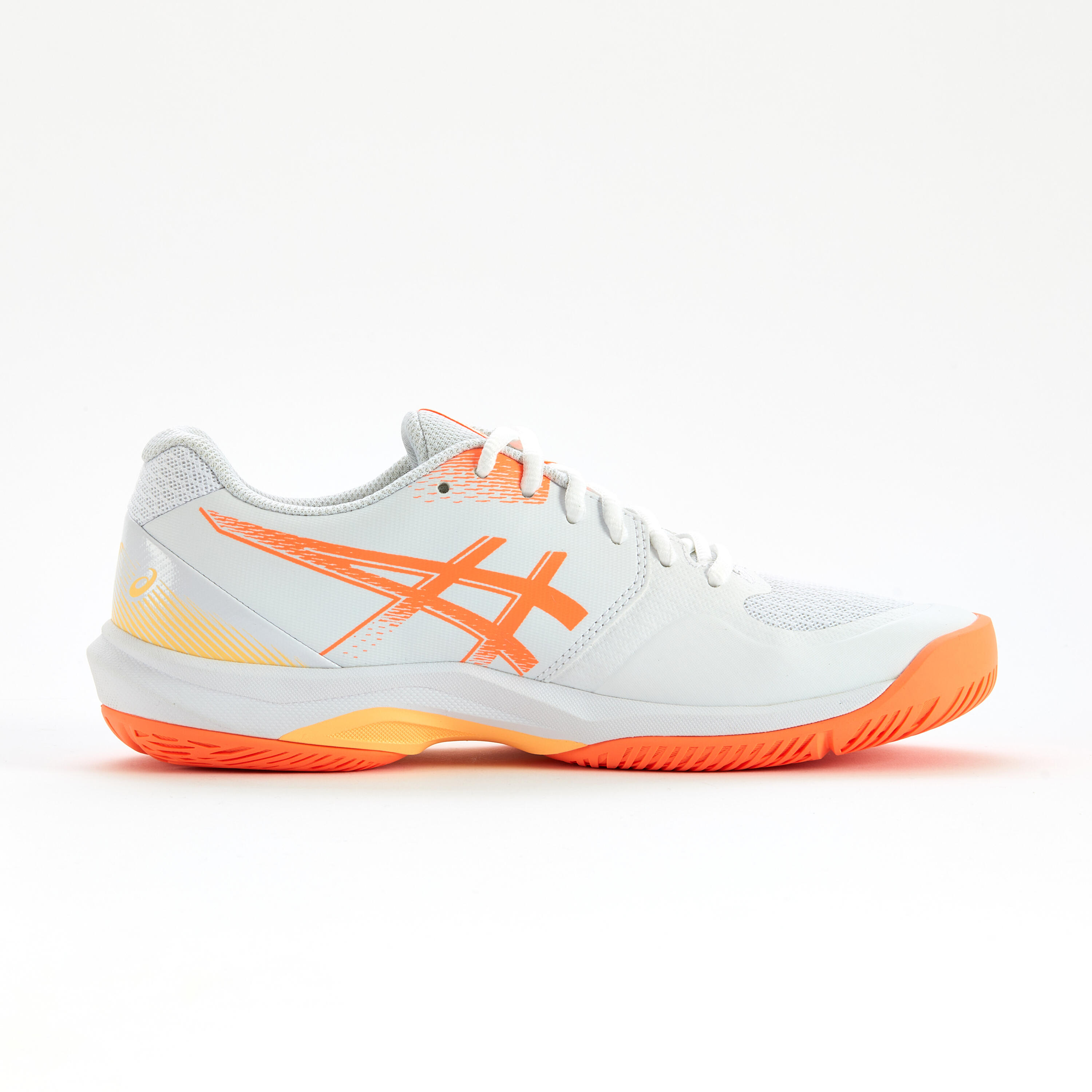 Chaussures pour Sport d'intérieur Femme, Gel Court Hunter 4 Blanc orange 5/5