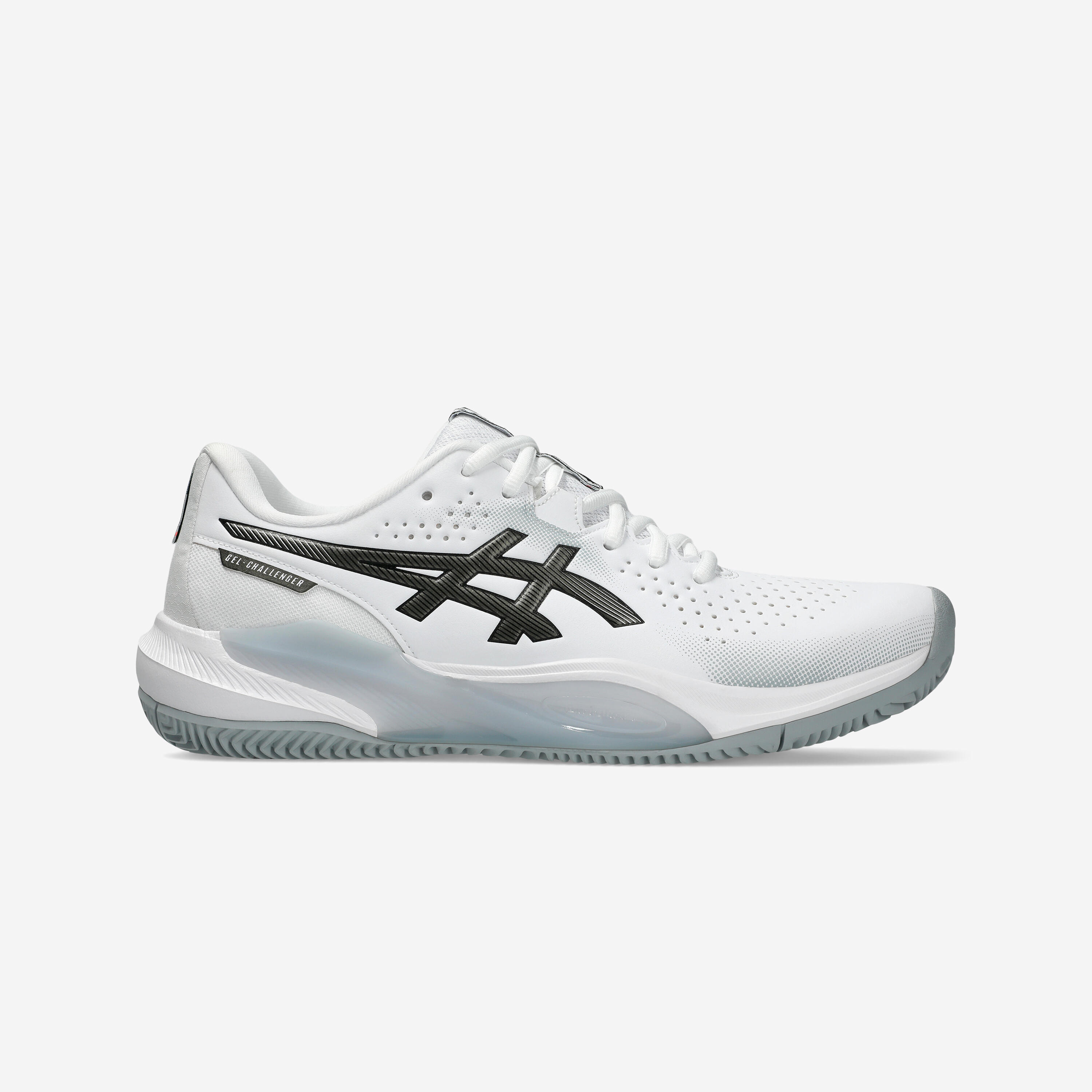 Chaussures de tennis Homme terre battue - Asics Gel Challenger 15 Blanc Noir 4/4